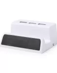 BATAM - Desk Phone Holder with USB Hub And Light-Up Logo.
