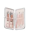 Rose Gold 7-piece Professional Stainless Steel Manicure and Beauty Set - Complete Care Kit