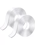 1-piece Reusable Transparent Nano Tape - Double-Sided Adhesive for Traceless Mounting and Universal Use