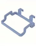 Over-The-Cabinet Garbage Container - Reusable Plastic Bag Holder Rack for Kitchen and Bathroom