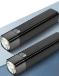 Power Bank with Large Capacity Battery - USB Flashlight for On-The-Go Charging