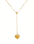 Heart Temperament Gold Plated Stainless Steel Pendant Fashion Necklace Gift