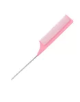 Black Professional Pointed Tail Hair Comb - Anti-Static Hair Dye Brush with Steel Needle - Salon Hairdresser Accessories