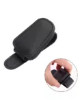 Magnetic Leather Sunglasses Holder Clip - Car Visor Accessory