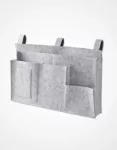 Stylish Bedside Hanging Storage Bag - Phone, Remote, Tissue Holder - Dorms and Home Decor
